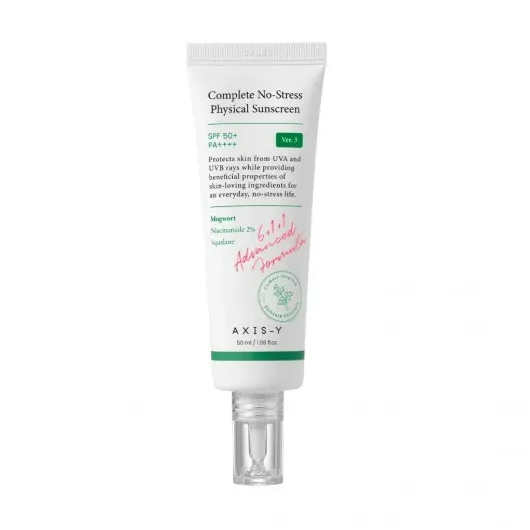 ضد آفتاب فیزیکی ضد لک اکسیس وای AXIS-Y Complete No-Stress Physical Sunscreen SPF50+