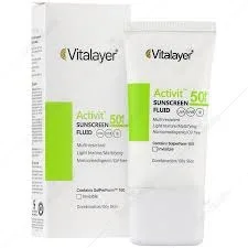 فلوئید ضدآفتاب پوست چرب ویتالایر(SPF50)