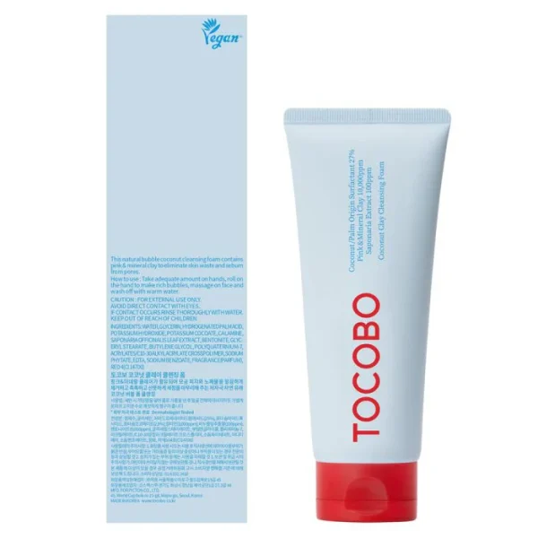 فوم پاک کننده توکوبو خاک رس نارگیل Tocobo Coconut Clay Cleansing Foam 150m