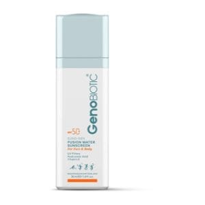 ضد آفتاب فیوژن واتر ژنوبایوتیک بی رنگ SPF50 مناسب انواع پوست