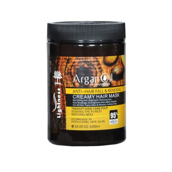 ماسک مو بدون سولفات حاوی روغن آرگان لایتنس Lightness