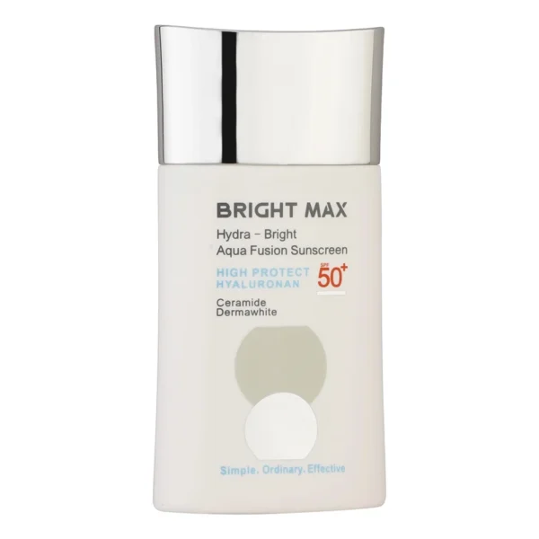 فلوئید ضدآفتاب بی‌رنگ برایت مکس SPF50 مدل هیدرابرایت ‌مناسب انواع پوست