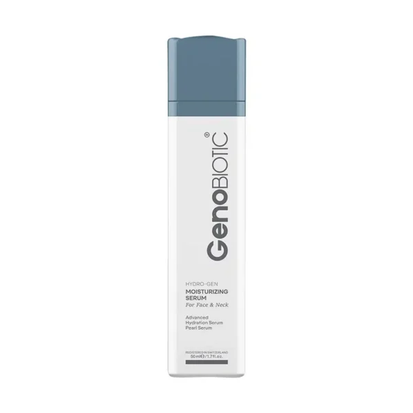 سرم مرطوب کننده ژنوبایوتیک مناسب صورت و گردن حجم 50 میلی لیتر Geno Biotic Moisturizing Serum For Face And Neck 50ml