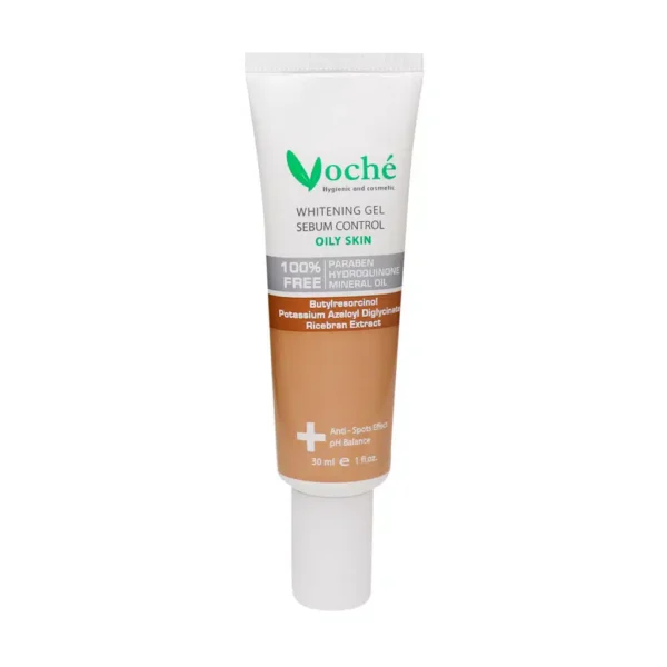ژل رفع لک و تیرگی مناسب پوست چرب و مستعد آکنه وچه 30 میلی لیتر Voche Whitening Gel Sebum Control For Oily Skin 30 ml