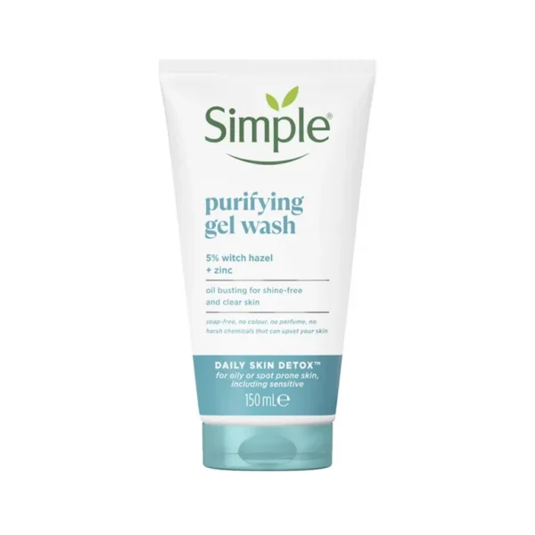 ژل شستشو صورت سیمپل مدل Purifying پوست چرب و مختلط 150 میل | Simple Purifying Facial Wash