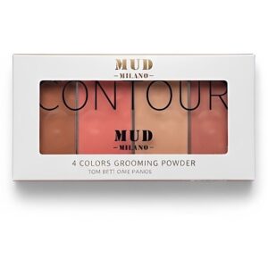 پالت رژگونه و کانتور 4 رنگ مود میلانو (MUD Cosmetics)