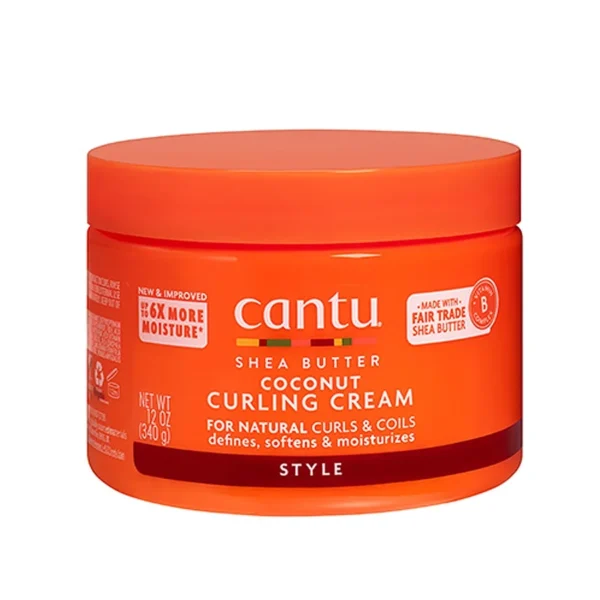 کرم موی حالت‌دهنده و آبرسان کانتو مخصوص موهای فر (Cantu Leave-In Conditioning Repair Cream)