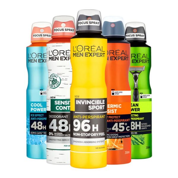 اسپری ضد تعریق مردانه لورآل سری Men Expert (L’Oréal Men Expert Deodorant)