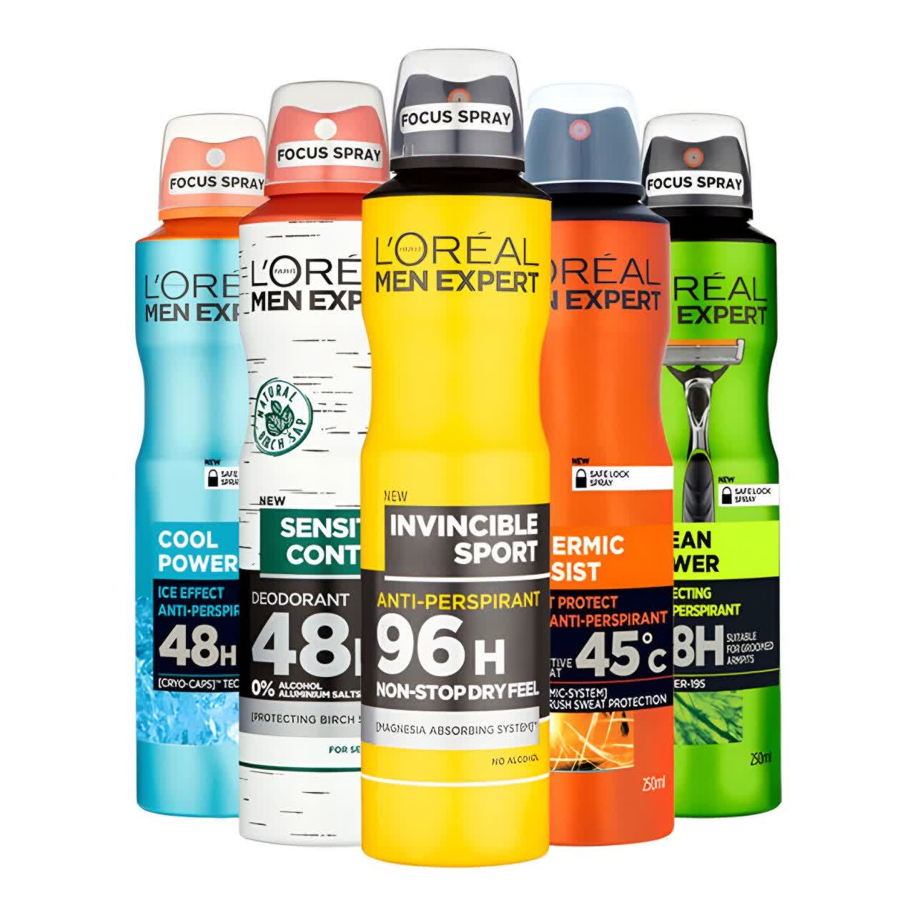 اسپری ضد تعریق مردانه لورآل سری Men Expert (L’Oréal Men Expert Deodorant)